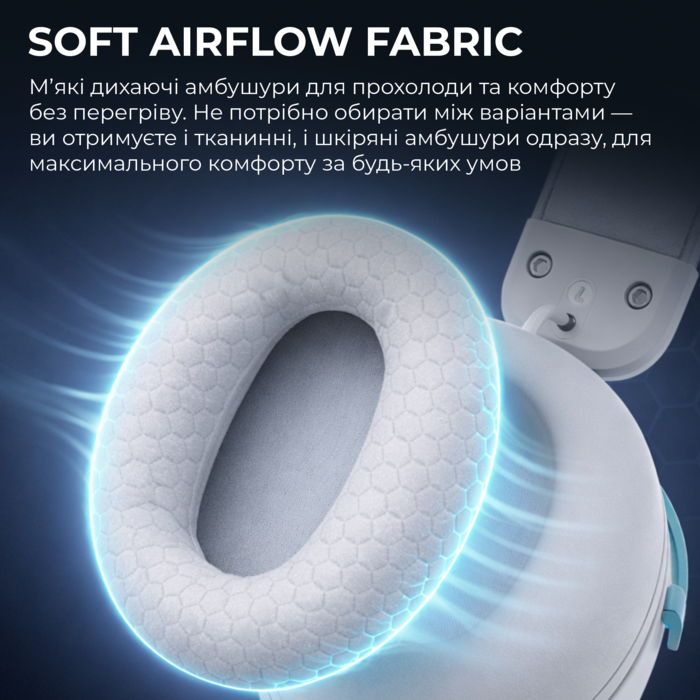 Бездротова ігрова гарнітура GamePro Asgard Freya Pro (HSW201WB)