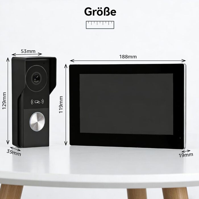 Відеодомофон WiFi з камерою та монітором 7