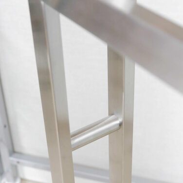 Підставка для рушників ZACK 'LINEA', нержавіюча сталь, матова, 80.0 x 15.0 x 38.5 см