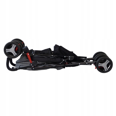 Дитячий прогулянковий візок-толкач Baby-Coo, чорно-сірий