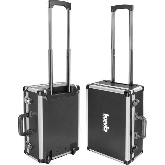 Набір інструментів kwb 175 предметів в алюмінієвому кейсі з коліщатками, замок з ключами, для майстра, дому та ремонту