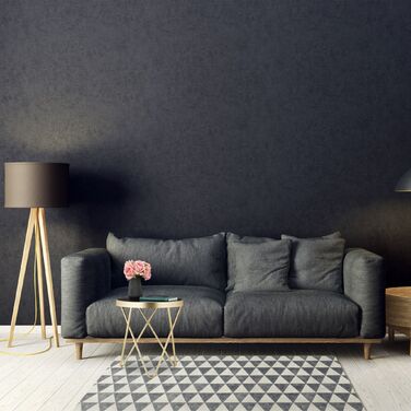 Relaxdays Бічний столик-табуретка Чорний/Золотий