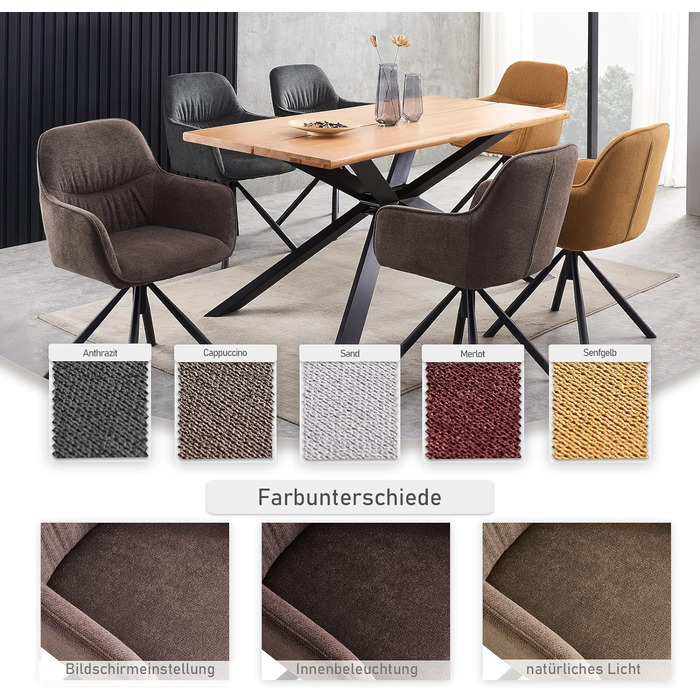 Обертовий стілець для їдальні, кухні, вітальні, офісу промисловий дизайн ткане полотно ука