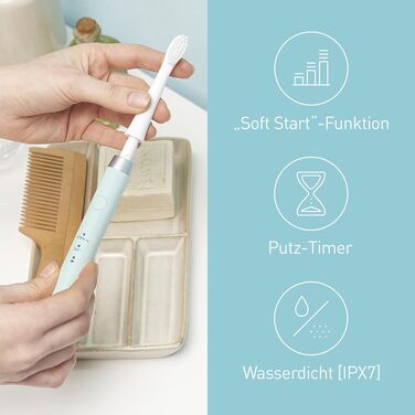 Зубна щітка електрична Panasonic EW-DM81-K503 з вібрацією, 2 режими чищення, зелена. З додатковою насадкою