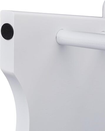 Підставка для ніг Relaxdays з бамбука, до 100 кг, стійкий приставний стільчик, 20 x 33 x 21,5 см, дитячий стільчик для ванної, білий