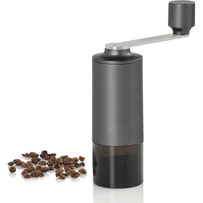 Кавомолка ручна AdHoc MC13 Moro з керамічним жорном CeraCutXL та DirectDrive | Для еспресо, фільтра та френч-прес | CAP-System, безступінчате регулювання