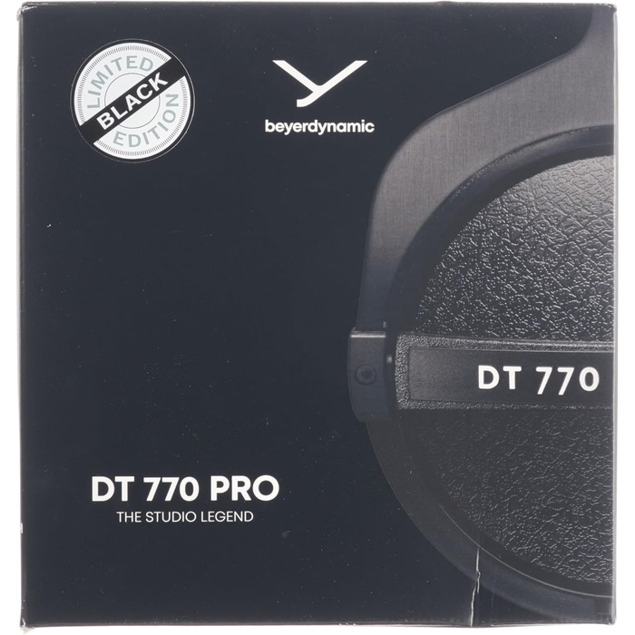 Накладні навушники beyerdynamic DT 770 PRO, закриті, дротові, 250 Ом, чорні