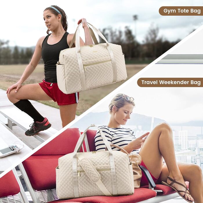 Спортивна сумка LOVEVOOK для жінок з відділенням для ноутбука, 35L - подорожі, спортзал, клініка