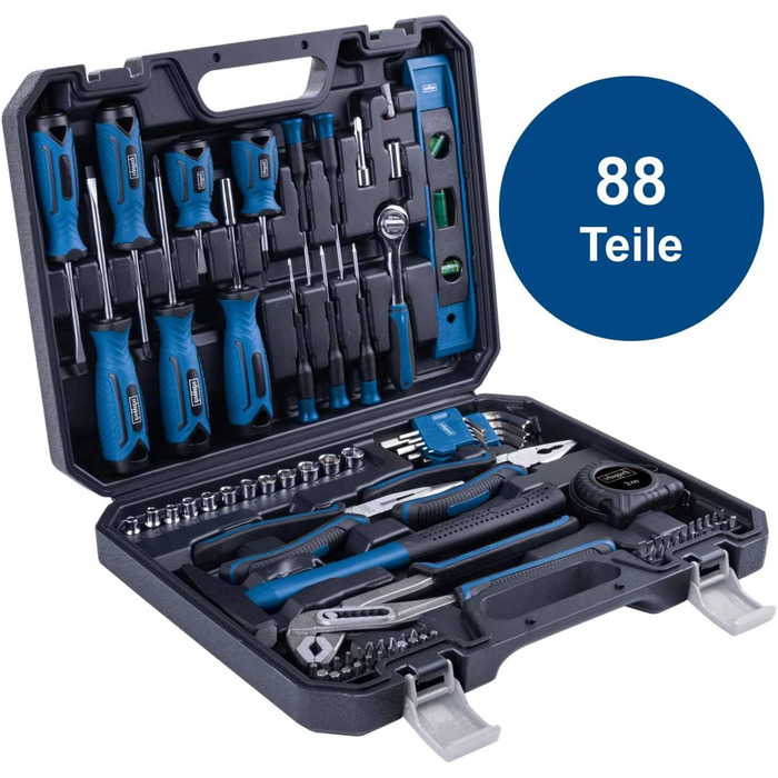 Набір інструментів Scheppach TB90 (97 предметів) в кейсі - професійний набір з гумовими ручками, біти, викрутки, шестигранники