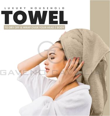 Надзвичайно м'який набір рушників - 8 рушників з єгипетської бавовни - швидковисихаючий, добре поглинаючий, для ванної кімнати, сірий - (4 рушники для обличчя 2 рушники для рук 2 рушники для ванни) (Towel Bale Set, натуральний)