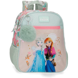Компактний рюкзак Disney Strong Spirit 2 колеса багатобарвний 32x43x21 см поліестер 28.9л (рюкзак Frozen Backpack)