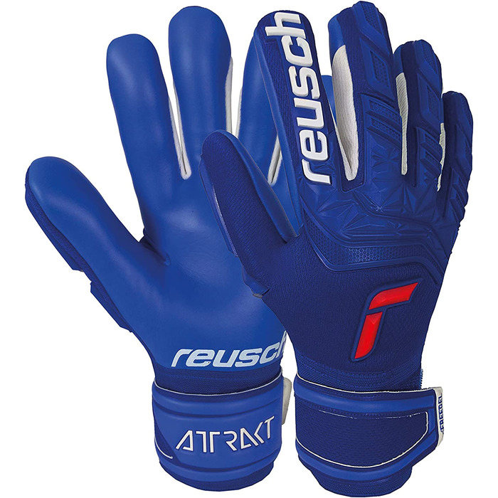 Воротарські рукавички Reusch унісекс для дорослих Freegel Silver 8.5 темно-синього кольору / deep blue