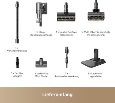 Dreame бездротовий пилосос V20: для твердих підлог та килимів, 24000PA, 90 хв роботи, фільтрація 99.99%, видалення шерсті тварин