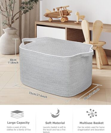 Складаний кошик для білизни 63л, 2 шт. (білий та коричневий), 1 шт. (світло-сірий)