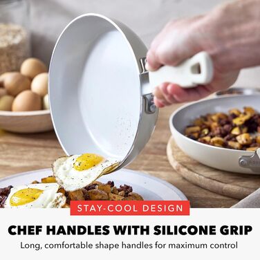 Набір посуду GreenPan x Bobby Flay 13 предметів: професійний алюміній, антипригарне покриття Ceramic, індукційний, безпечний для здоров'я