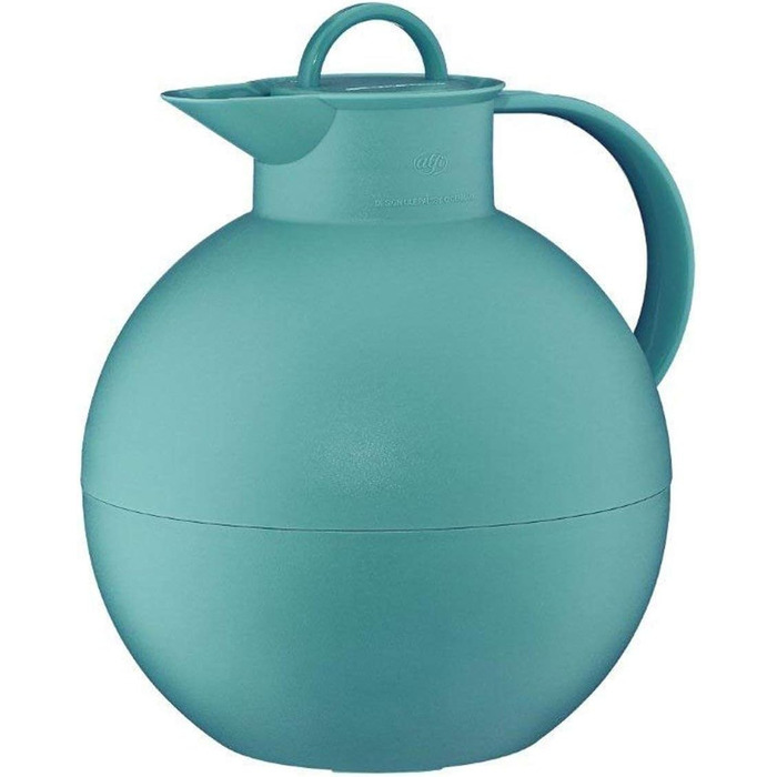 Термос Alfi Kugel 0.94л Vintage Indigo, з нержавіючого скла, з поворотним клапаном, дизайнерський, кулястий, для кави та чаю, BPA-free