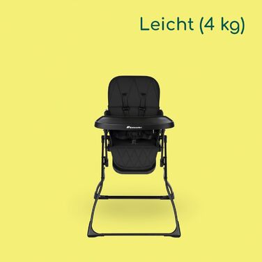 Дитячий стільчик Bebeconfort Lily, 6-36 місяців, до 15 кг, ультракомпактний, легкий (4 кг), легко миється, м'який, складаний однією рукою, колір Mineral Green