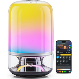 Govee LED лампа з колонкою JBL, Matter-сумісна, акумуляторна, 16 музичних режимів та 100+ сцен