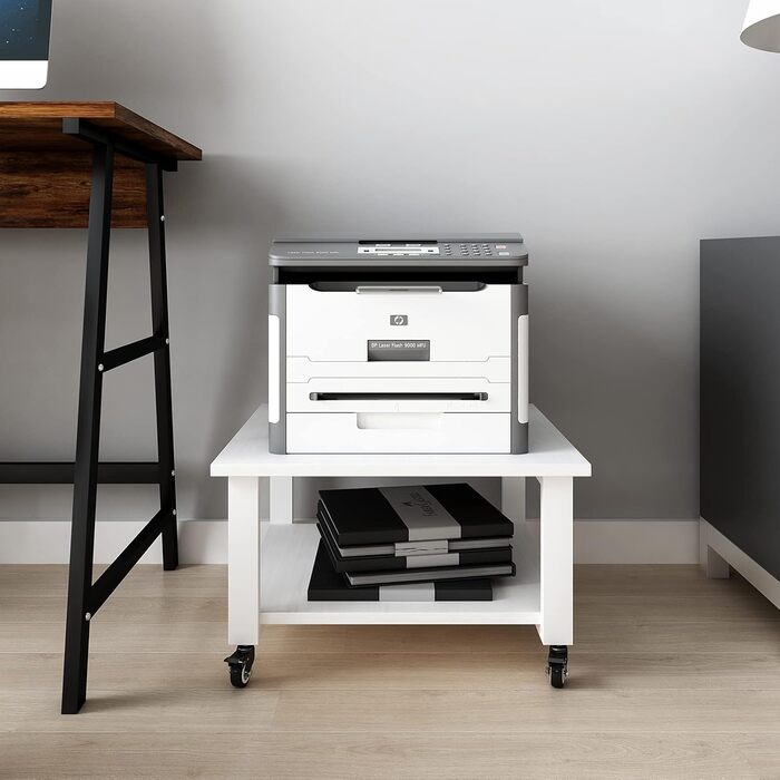 Підставка для принтера Natwind, 50x50x32 см, 2 яруси, з полицею для паперу, на колесах, для дому та офісу