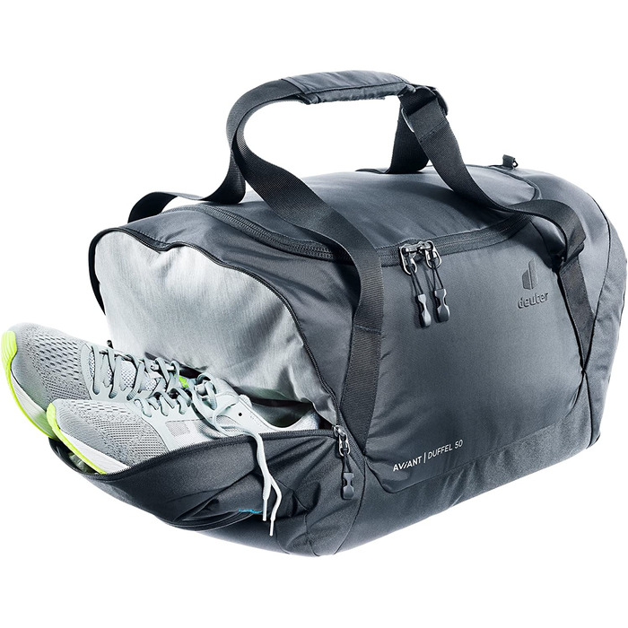 Спортивна сумка deuter AViANT Duffel 50 Дорожня сумка чорного кольору