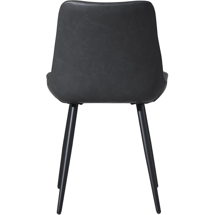 Набір обідніх стільців CLIPOP - 4 шт. з штучної шкіри, зелені, для кухні та вітальні