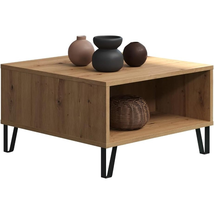 Тренттим Смарт Лівінг - Тумба з 2 дверцятами та 4 відділеннями, Artisan Eiche/Weiß, 60 x 37 x 60 см