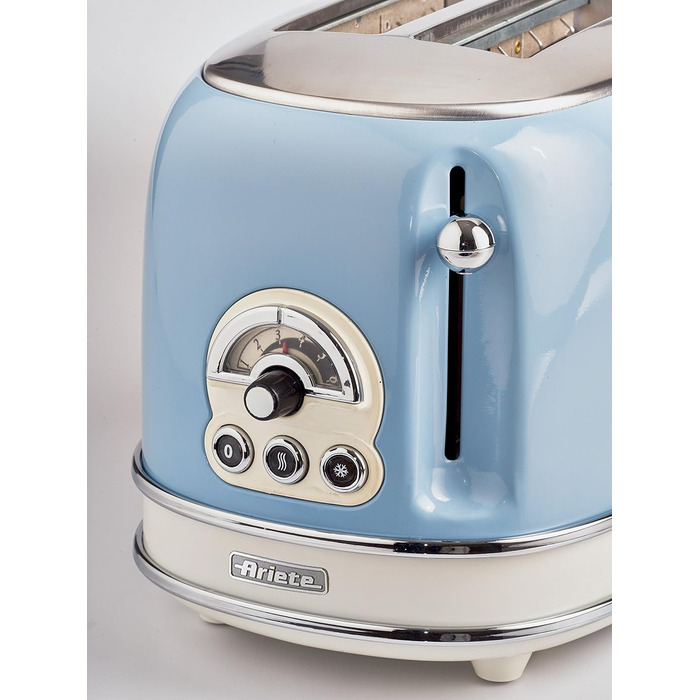 Електричний чайник Ariete Vintage 2869, 1.7 л, нержавіюча сталь, ретро-дизайн, з автовимкненням та ситом