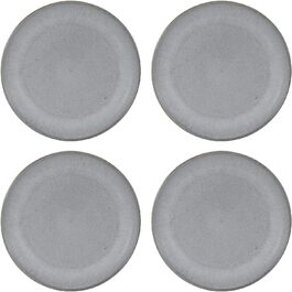 Тарілка для сніданку CreaTable Loft Stone, керамограніт, Ø 22 см, сірий (4 шт)