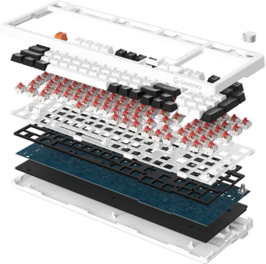 Дротова механічна клавіатура GamePro MK170W (Red) з Hot-Swap RGB White