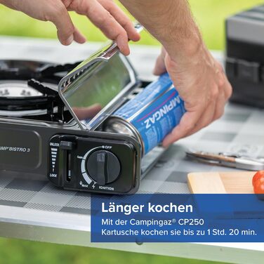 Газовий намет Camp Bistro 3 від Campingaz - компактний одноконфорочний намет для кемпінгу з валізами, 2200 Вт