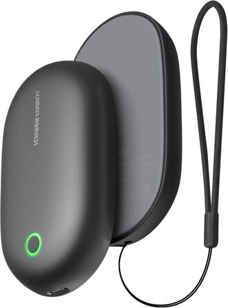 Електричні грілки для рук 2 шт. 5000 mAh, роздільні, з магнітом, швидкий нагрів, багаторазові з шнурком, ультракомпактні для активного відпочинку взимку