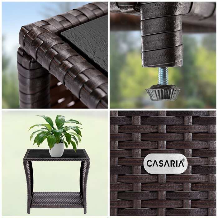 Столик з поліротанга Vedis Brown 45x45x40см