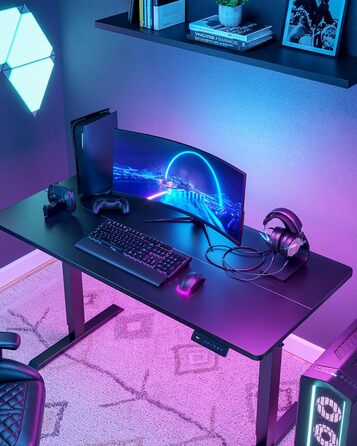 Електричний стіл Cubiker з регулюванням висоти, T-подійна металева ніжка, пам'ять налаштувань, антиколізійна система, біла стільниця