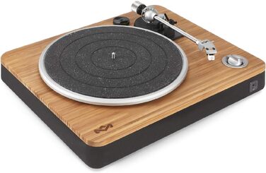 Бездротовий програвач вінілу House of Marley Stir It Up Bluetooth, екологічний, 33/45 об/хв, з вбудованим передпідсилювачем, головкою Audio-Technica, з бамбука