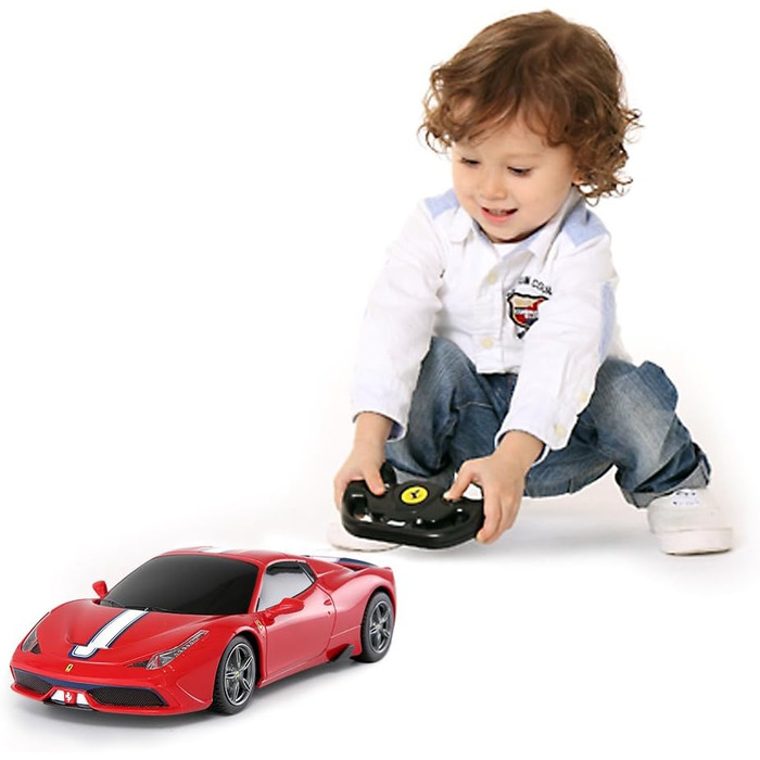 Радіокерований автомобіль Rastar Ferrari 458 Special A, червоний кабріолет 1:14 з автоматичним відкриттям/закриттям