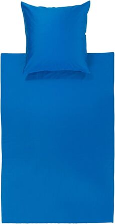 Однотонна постільна білизна Bassetti, бавовна, блакитний, 135x200 см