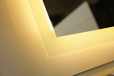 Дзеркало для ванної кімнати Dr. Fleischmann GS084N з LED-підсвічуванням (80 x 60 см, тепле біле світло)