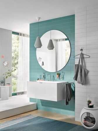 Тримач для рушників Emco Round двосторонній настінний, металевий, для двох рушників, настінний