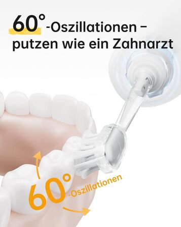 Електрична зубна щітка Laifen Wave Spezial з осциляцією та вібрацією, звукова, для дорослих, з додатком, 2 насадки (зелена)