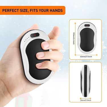 Електричний підігрівач рук, 8000mAh, Powerbank USB, портативний, для дітей, жінок, чоловіків, найкращий подарунок на зимові свята