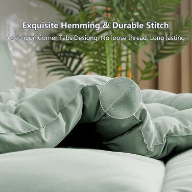 Ковдра CozyLux 200x200 см для всіх сезонів, ковдра з мікрофібри 300gsm, біла, 200x200 см, дихаюча, для сну