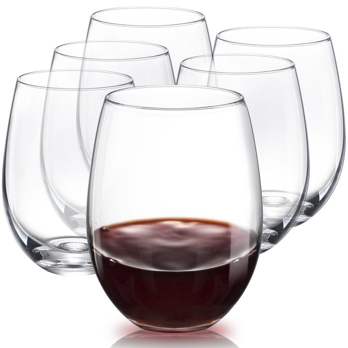 Набір келихів для вина PROST! 6 шт., 491 мл, без свинцю, для червоного та білого вина, 496 мл (6 шт.)