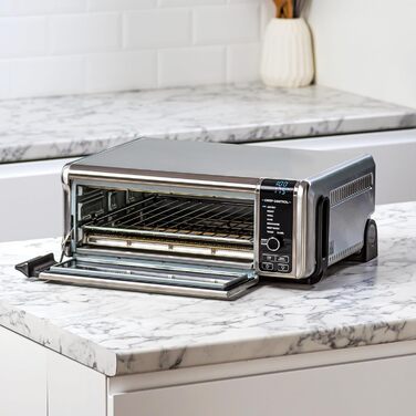 Ninja Foodi Міні-піч 8-в-1 SP101EU: Air Fry, Гриль, Випічка, та інші функції | Срібно-чорний колір