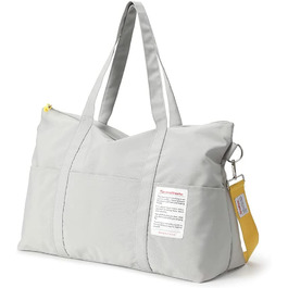 Дорожня сумка Tuscall, легка спортивна сумка для ручної поклажі, жіноча і чоловіча сумка для вихідних, складна сумка для перенесення, сумка для подорожей, Тренажерний зал, йога, відпочинок, лікарня (сірий)