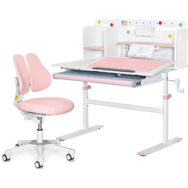 Комплект парта Evo-кids TH-230 Pink + крісло Evo-kids Mio Lite Pink (арт.TH-230 W/PN + Y-208 KP)
