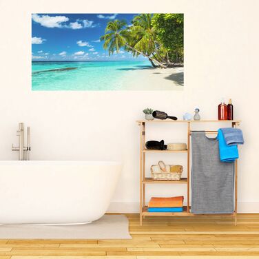 Relaxdays Бамбукова полиця для ванної кімнати з кошиком для білизни