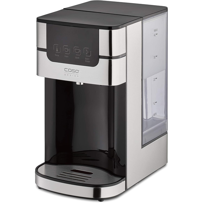 CASO PerfectCup 1000 Pro – Професійний дозатор гарячої води, 2600 Вт, об'єм бака 4 літри, регулювання температури 70-100°C, для офісів та буфетів