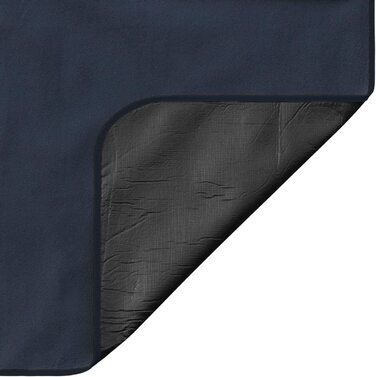 Флісова ковдра для пікніка водонепроникна 125x150 см - Синій Білий Смугастий Темно-синій Білий