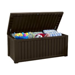 Ящик для подушок/садовий ящик Koll Living 570 л, коричневий - водонепроникний, з вентиляцією, витримує до 250 кг