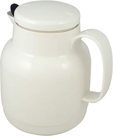 Пластиковий вакуумний глечик Helios Mondo з ситечком для чаю, (14,2 x 13,6 x 19,3 см, білий)